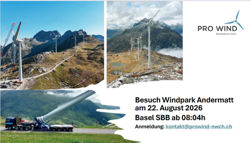 Besuch Windpark Andermatt – ProWind Nordwestschweiz